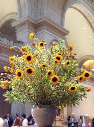 Sunflowers in The Great Hall - Photo: The Metropolitan Spirit